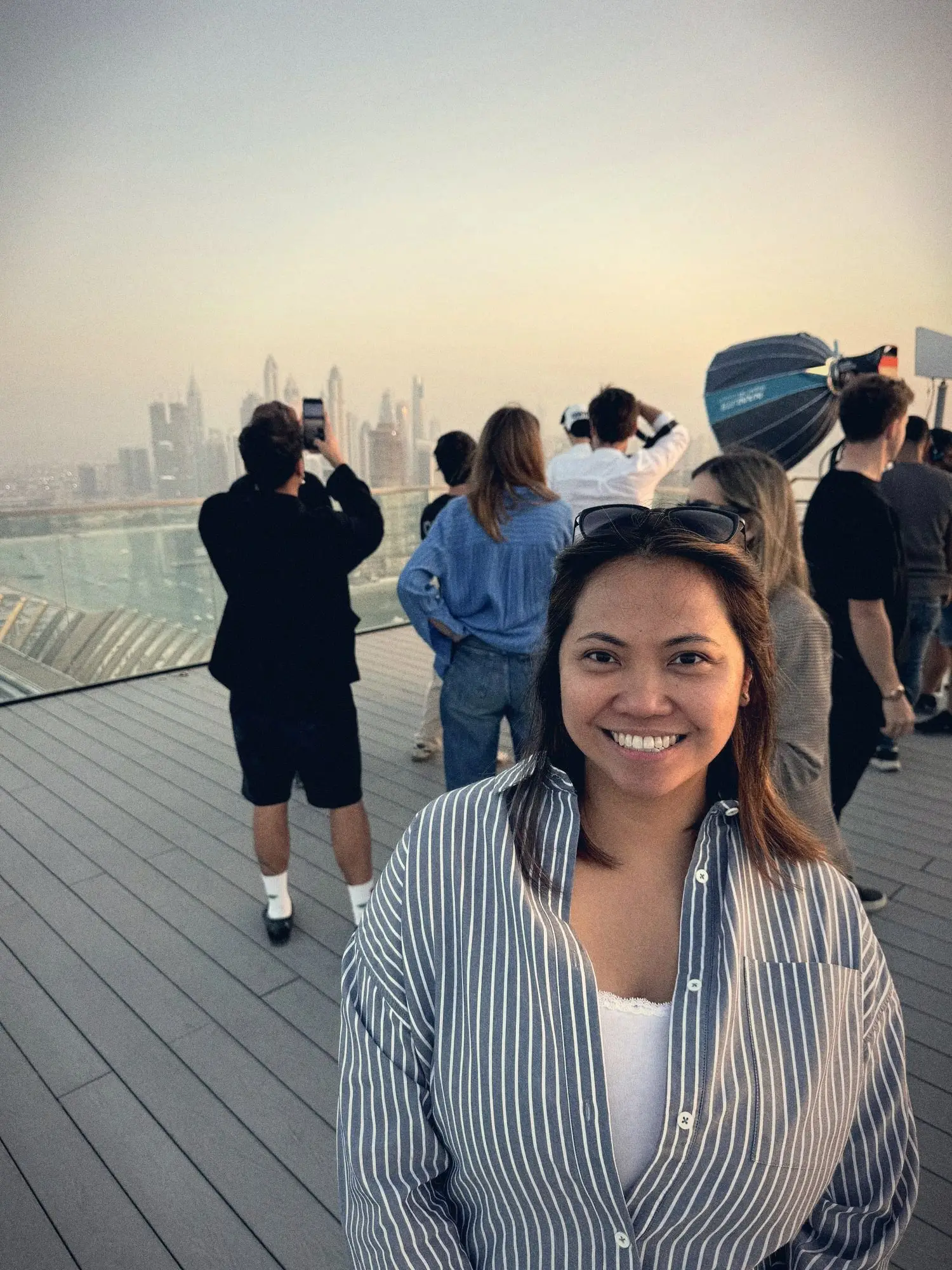 Portrait of Janelle Legaspi on a rooftop set in Dubai